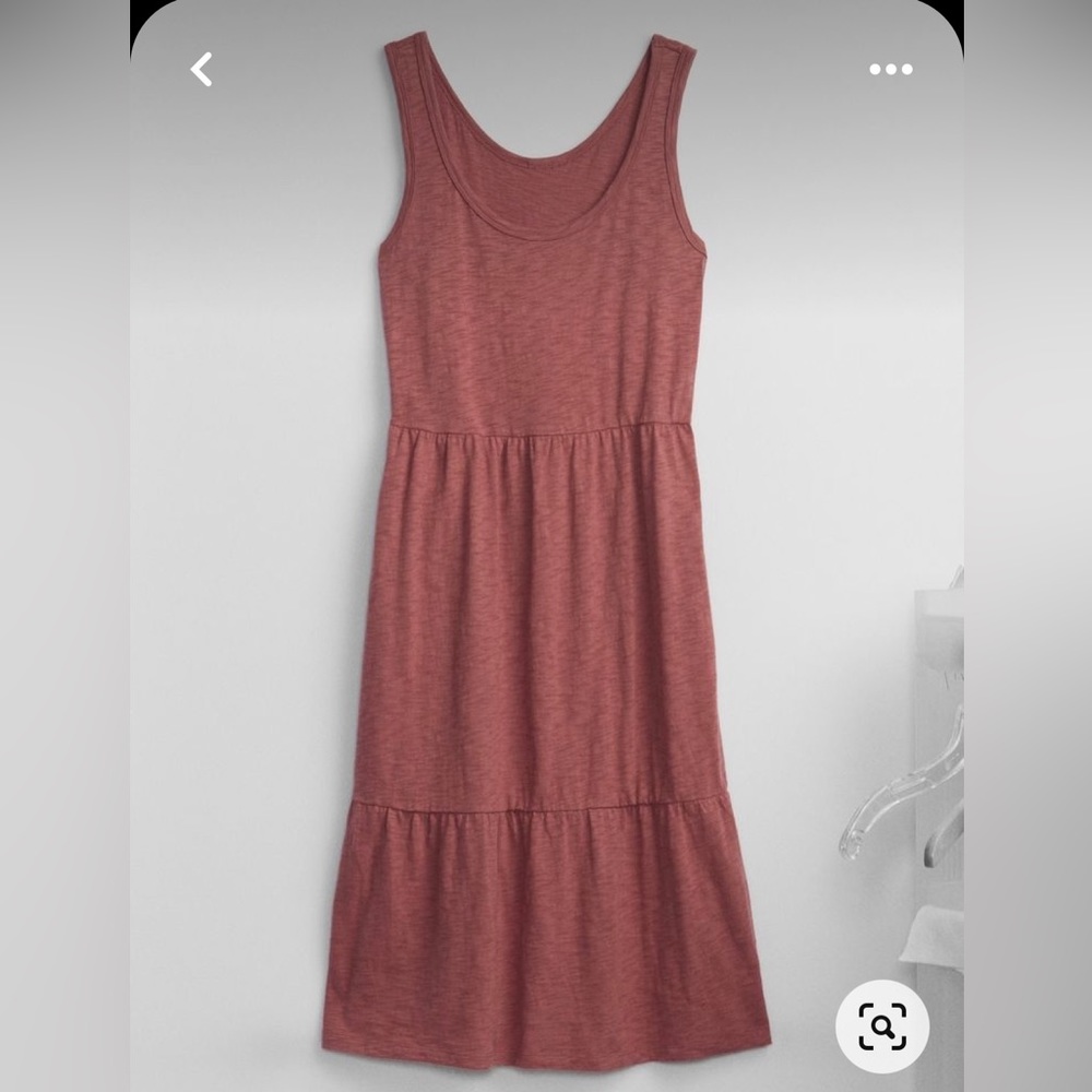 Gap Factory Sleeveless Tiered Midi Dress